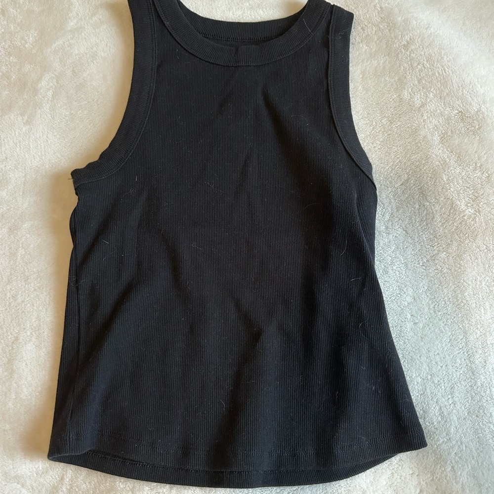 Old Navy Black Ribbed Tank Top